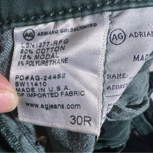 Adriano Goldschmied The Stevie Ankle Slim Straight Jeans Size 30R - Picture 4 of 4